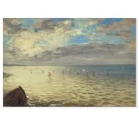 Hexoa Poster La mer à Dieppe - Eugene Delacroix - Made in France - Affiche Seule 90x60