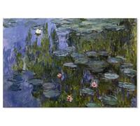 Hexoa Poster Les Nympheas Claude Monet - Made in France - Affiche Seule 30x20