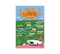 Hexoa Poster sur la Route des chateaux de la Loire - Made in France - Affiche Seule 40x60