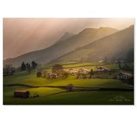 Hexoa Tableau au cœur du Pays Basque - Made in France - Toile imprimée 60x40