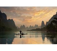 Hexoa Tableau Baie d' halong - Made in France - Toile imprimée 120x80
