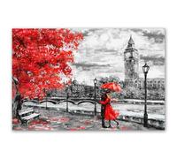 Hexoa Tableau Balade Romantique à Londres - Made in France - 60x40