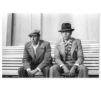 Hexoa Tableau Belmondo et Delon dans Borsalino - Made in France - Toile imprimée 90x60