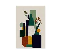 Hexoa Tableau Bouteille et Plante Alu - Made in France