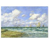 Hexoa Tableau célèbre scène Marine par Louis Boudin Alu - Made in France