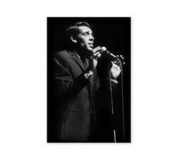 Hexoa Tableau Chanteur célèbre Jacques BREL en scène Alu - Made in France