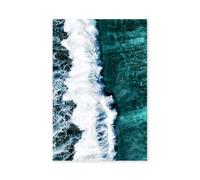 Hexoa Tableau de mer Vague Verte - Made in France - Tableau Verre Acrylique 80x120