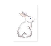 Hexoa Tableau Enfants pour Le lapinou - Made in France - Toile imprimée 80x120