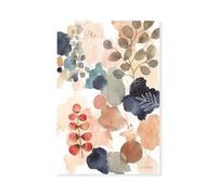 Hexoa Tableau Fleurs Nature et sérénité - Made in France - Toile imprimée 40x60