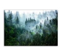 Hexoa Tableau forêt brumeuse et pins majestueux - Made in France - 60x40
