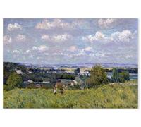 Hexoa Tableau la vallée de la Seine à Saint Cloud - Made in France - Toile imprimée 90x60