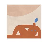 Hexoa Tableau Miss Terracotta - Made in France - Toile imprimée 80x80