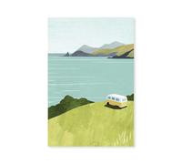 Hexoa Tableau Neo Vintage Van Life - Made in France - Tableau Verre Acrylique 80x120