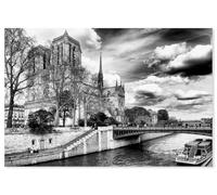 Hexoa Tableau Notre Dame de Paris - Made in France - Toile imprimée 120x80