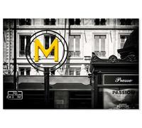 Hexoa Tableau Paris m comme Metro Alu - Made in France
