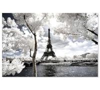 Hexoa Tableau Paris Tour Eiffel Blanche Alu - Made in France