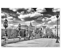 Hexoa Tableau Paris verrière du Grand Palais - Made in France - Toile imprimée 60x40