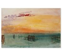 Hexoa Tableau Peinture Venise de Joseph Turner - Made in France - Toile imprimée 60x40