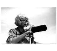 Hexoa Tableau Photo d'actrice de Mireille darc en 1967 - Made in France - Tableau Verre Acrylique 45x30