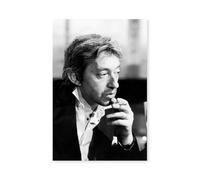 Hexoa Tableau Serge Gainsbourg à la TV - Made in France - Tableau Verre Acrylique 80x120