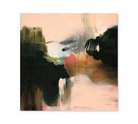 Hexoa Tableau Texture brossée - Made in France - Toile imprimée 80x80