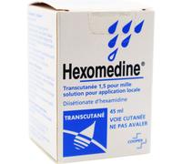 Hexomedine Transcutanée 0,15% Diisétionate D'Hexamidine Solution Pour Application Locale Flacon 45ml
