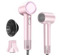 HEXTEK seche cheveux professionnel, seche cheveux ionique, 500 millions d'ions négatifs, moteur sans balais 160.000 RPM pour un séchage rapide,voyage compactn(Rose)