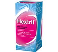 Hextril 0,1% Hexétidine Bain De Bouche Antiseptique Flacon 200ml