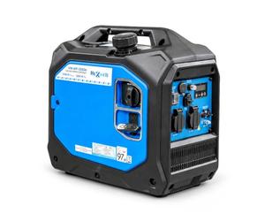 HEXWELT Groupe électrogène inverter 3500 W Essence 230 V HW-API-2500is | Technologie inverter, moteur à essence 4 temps, démarrage manuel, ports USB, alimentation électrique mobile