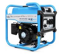 HEXWELT Groupe électrogène inverter 3800 W Essence 230 V HW-API-3750i | Technologie inverter, moteur à essence 4 temps, démarrage manuel, ports USB, alimentation électrique mobile