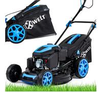 HEXWELT Tondeuse Thermique HW-KS-200 | 200cc | 5,1 CV | Lame 51 cm |Autotractée | Éjection bac 60 L et mulching | Hauteur réglable|