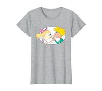Hey Arnold! Helga, Love is Tough T-Shirt, Femme, Gris Chiné, S