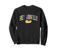 Hey Arnold! Retro Rainbow Arch Arnold Face Design Sweatshirt