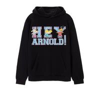 Hey Arnold! Sweat à Capuche Noir pour Adultes | Sweat-Shirt à Capuche Campus Collegiate pour Hommes et Femmes | des années 90 nostalgique à Capuche | Cadeau de Marchandise Unisexe pour Lui et Elle