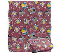 Hey Arnold Yearbook Pattern Plaid Ultra Doux au Toucher Soyeux - 152 x 127 cm