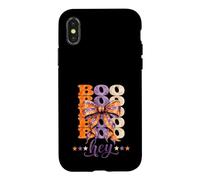 Hey Boo Fantôme d'halloween Mignon Coque pour iPhone X/XS