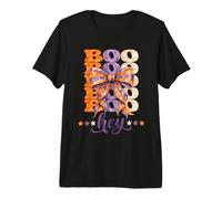 Hey Boo Fantôme d'halloween Mignon T-Shirt Haut de Gamme