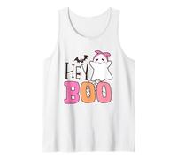 Hey Boo Ghost Cute Halloween Texte Style Débardeur