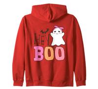 Hey Boo Ghost Cute Halloween Texte Style Sweat à Capuche