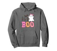 Hey Boo Ghost Cute Halloween Texte Style Sweat à Capuche
