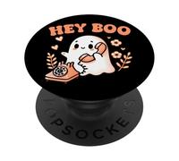 Hey Boo Ghost Girl Calling Phone Halloween Spooky Boo JEE PopSockets PopGrip Adhésif