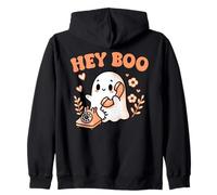 Hey Boo Ghost Girl Calling Phone Halloween Spooky Boo JEE Sweat à Capuche
