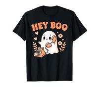 Hey Boo Ghost Girl Calling Phone Halloween Spooky Boo JEE T-Shirt