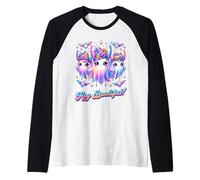 Hey Bootiful Personnages d'halloween pour Enfants fantômes Mignons Manche Raglan