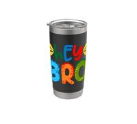 Hey Bro, Little Bro, Best Brother Ever Novelty Graphic Cool Gobelet isotherme en acier inoxydable double paroi