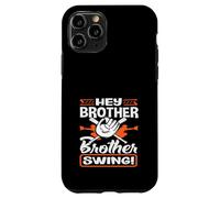 Hey Brother Swing Baseball Batter Catcher Citation Coque pour iPhone 11 Pro