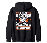 Hey Brother Swing Baseball Batter Catcher Citation Sweat à Capuche