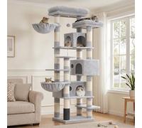 Hey-brother XXL Arbre à Chat 188 cm, 2 Plateformes, 3 niches, MPJ035-MW