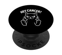 Hey Cancer FU Chemo Warrior Le Cancer est nul PopSockets PopGrip Adhésif