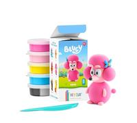 HEY CLAY Bluey & Friends - Pâte à modeler séchant à l'air pour enfants - Kit créatif d'arts et d'artisanat 3+ (Coco, 5 boîtes)